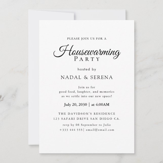 housewarming invitation (Front)