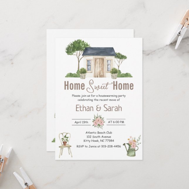 Housewarming Invitation (Front/Back In Situ)