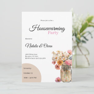 Housewarming Invitation • Floral New Home Party