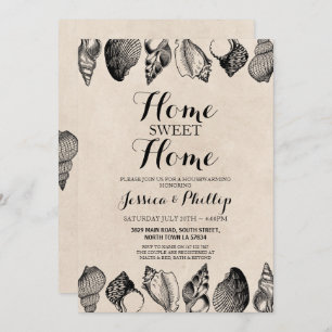 Housewarming New Home House Shells Ocean Beach Invitation