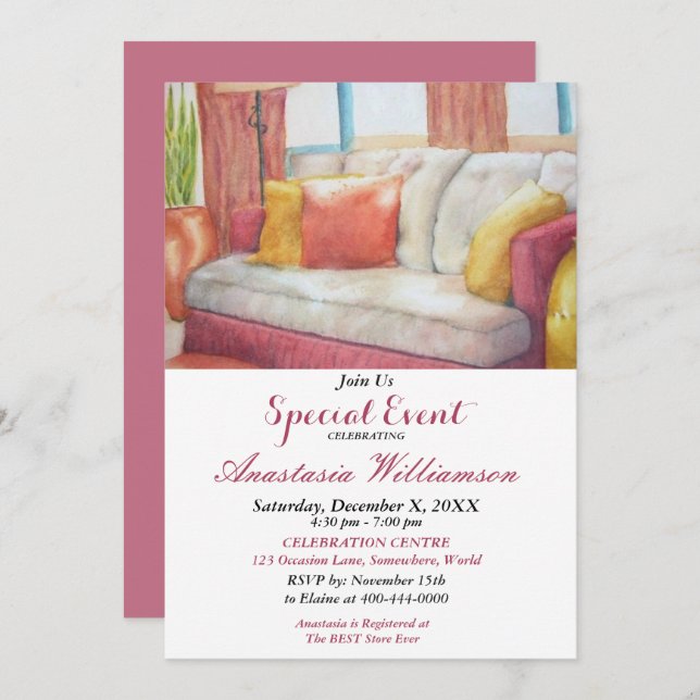 HOUSEWARMING PARTY EVENT INVITE (Front/Back)
