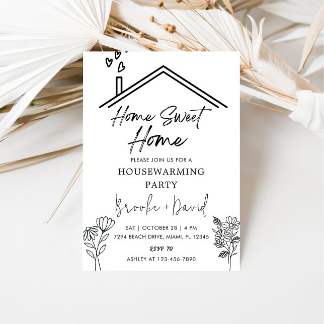 Housewarming Party Home Sweet Home Invitation (Creator Uploaded)
