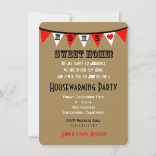 Housewarming Party Invitation Bunting