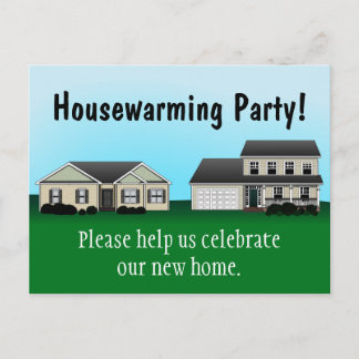 Housewarming Party Invitation Postcards