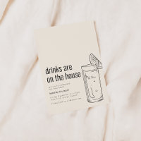 Housewarming Party Invitation with Cocktail