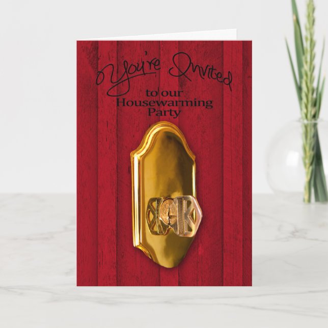 Housewarming Party Invitations - Lock/Key (Front)