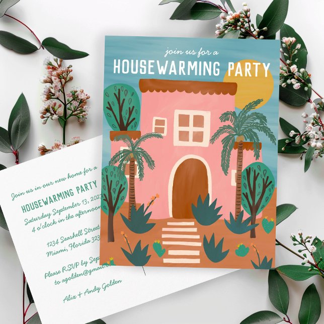 HOUSEWARMING PARTY Invite New Home Address Postcar Postcard (HOUSEWARMING PARTY Invite New Home Address CUSTOM
Postcard)