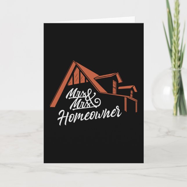 Housewarming party Mr & Mrs Homeowner Card (Front)