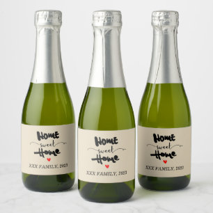 housewarming party - NEW HOME, HOME SWEET HOME Sparkling Wine Label