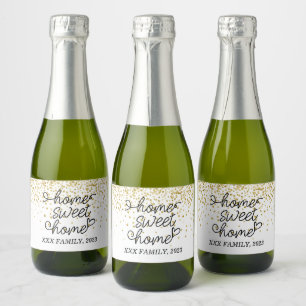 housewarming party - NEW HOME, HOME SWEET HOME Sparkling Wine Label