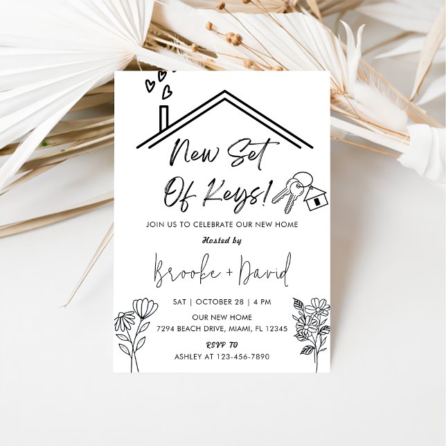 Housewarming Party New Set Of Keys Invitation (Creator Uploaded)