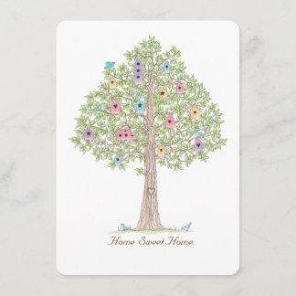 Housewarming party or change of address card. invitation