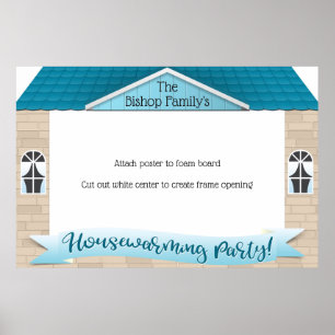 Housewarming Party photo booth frame poster prop
