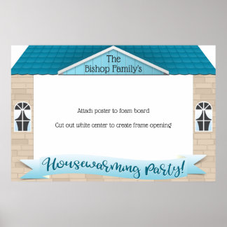 Housewarming Party photo booth frame poster prop