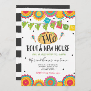 Housewarming Party Taco 'Bout A New Home Fiesta Invitation