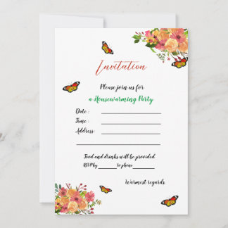 Housewarming Party Template Customised Invitation