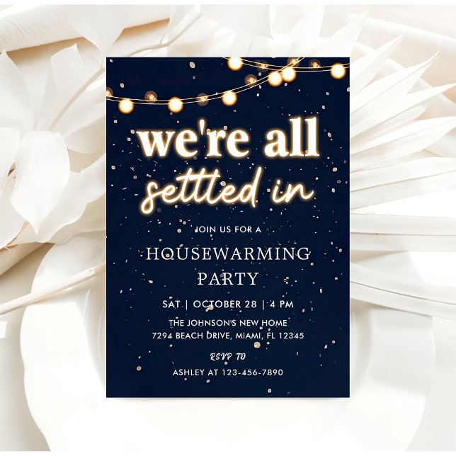 Housewarming Party We're All Settled In Invitation (Creator Uploaded)