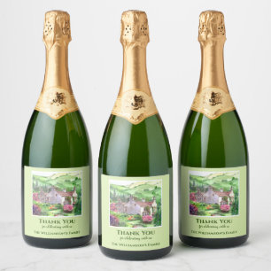 Housewarming Rydal Mount William Wordsworth House Sparkling Wine Label