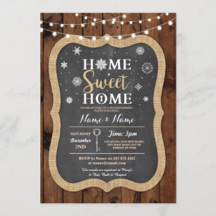 Housewarming Sweet Home Christmas Winter Invite