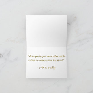 Housewarming Thank You Note Card