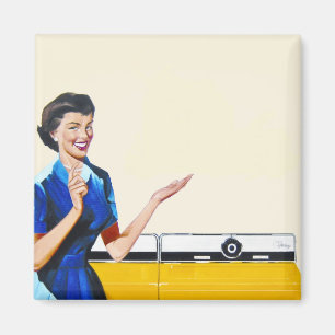 Housewife and New Washer Magnet