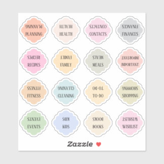 Housewife Index Tabs Binder Divider Bujo Planner