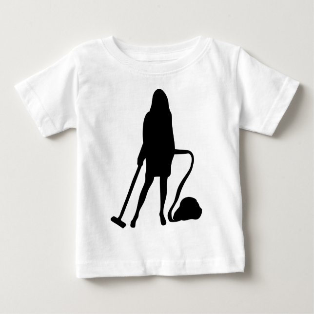 housewife - vacuum cleaner - cleaning baby T-Shirt (Front)