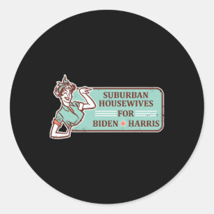 Housewives For Biden Harris Vote Blue 2020 Democra Classic Round Sticker