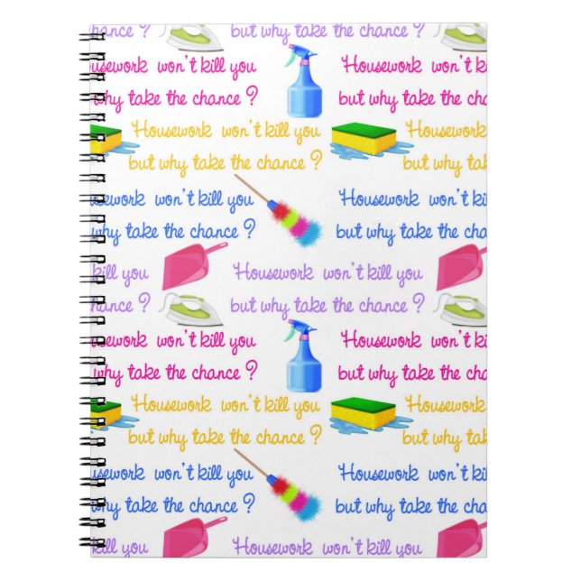 Housework Notepad Notebook (Front)