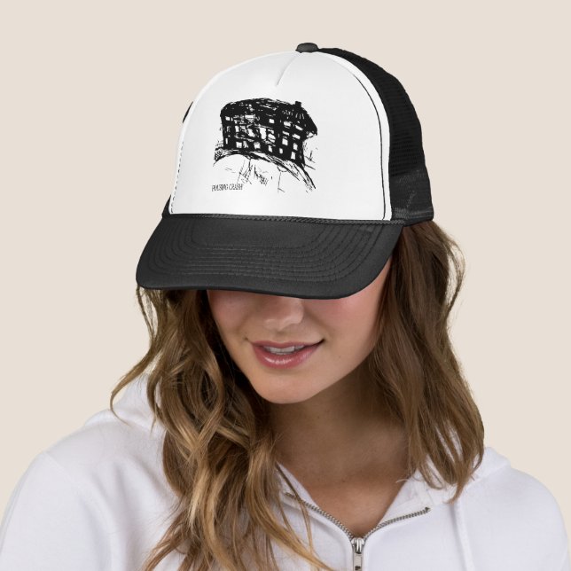 HOUSING CRASH SVG TRUCKER HAT (In Situ)