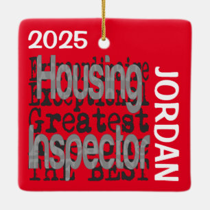 Housing Inspector Extraordinaire CUSTOM Ceramic Ornament