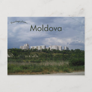 Housing on the Hilltop of Ribnita Moldova Postcard