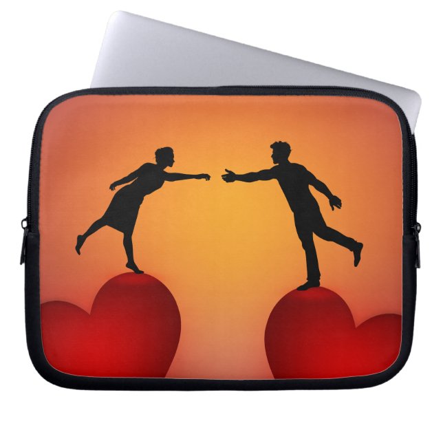 Housse Pour Ordinateur Portable Besoin d'amour Laptop Sleeve (Front)