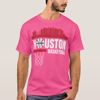 Houston Basketball Red City Skyline Apparel T-Shirt
