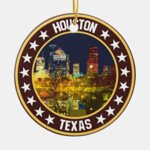 Houston                                            ceramic ornament