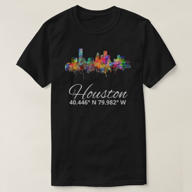 Houston City Skyline Classic T-Shirt (Design Front)