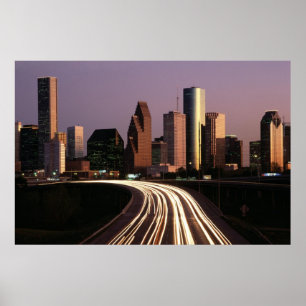 Houston City Skyline Poster FROM 8.99