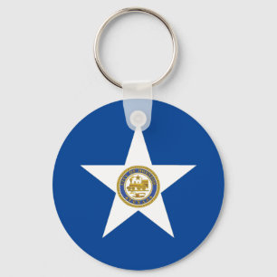 Houston City (Texas) flag Keychain