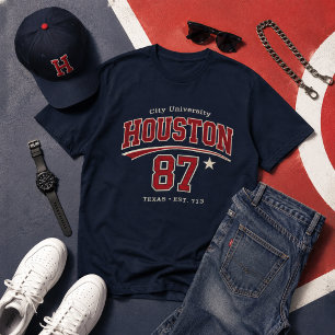 Houston City University Vintage College Style T-Shirt