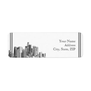 Houston Destination Return Address Label
