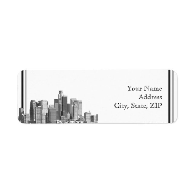 Houston Destination Return Address Label (Front)