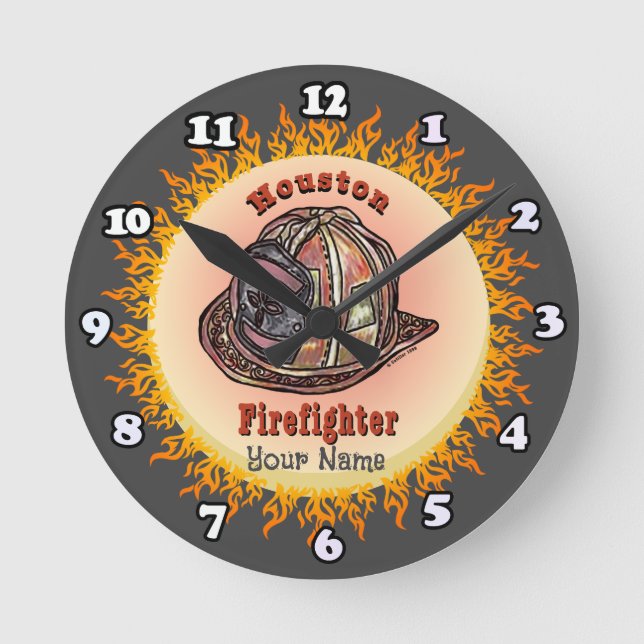 Houston Firefighter clock (Front)