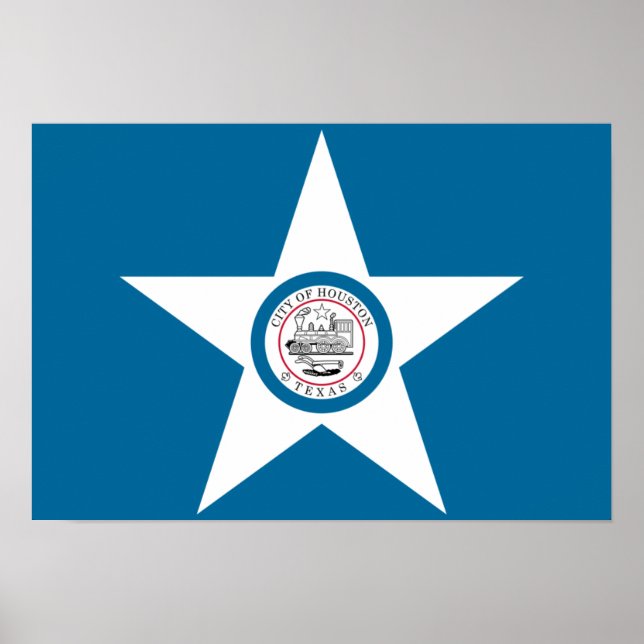 Houston Flag Poster (Front)