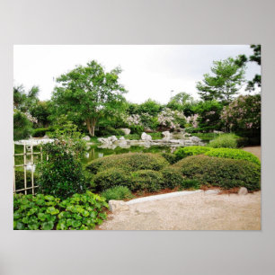 Houston Japanese Gardens - Poster