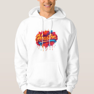Houston Neon Street-Art Glow Hoodie
