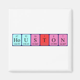 Houston periodic table name magnet