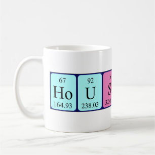 Houston periodic table name mug