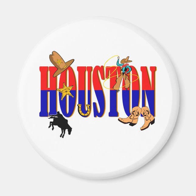 Houston Pics Magnet (Front)