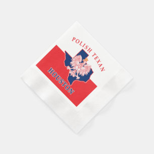 Houston Polish Texan Napkin