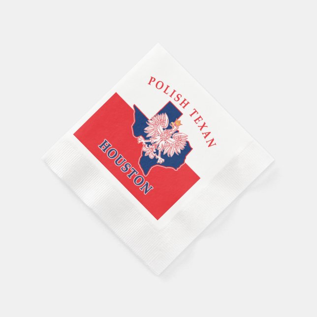 Houston Polish Texan Napkin (Corner)